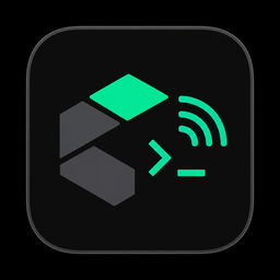 Cortlet WebSocket CLI dark icon 256x256