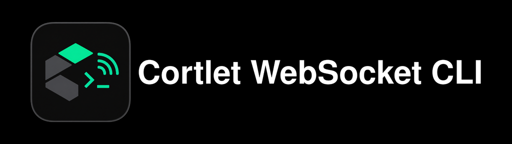 Cortlet WebSocket CLI dark logo