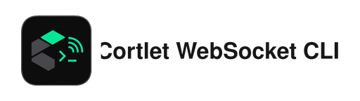 Cortlet WebSocket CLI light logo 512x144