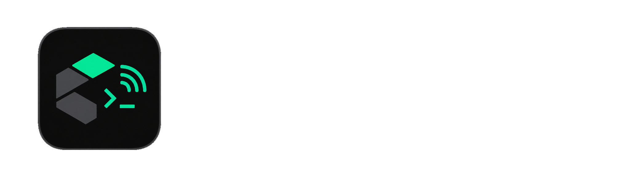 Cortlet WebSocket CLI transparent // light logo 2048x576